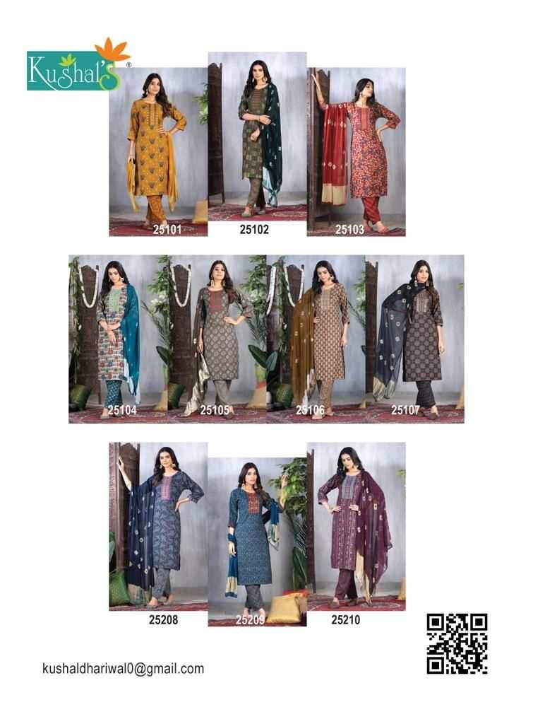 Dream Girl By Kushals 25101 To 25110 Series Beautiful Suits Colorful Stylish Fancy Casual Wear & Ethnic Wear Capsule Print Dresses At Wholesale Price