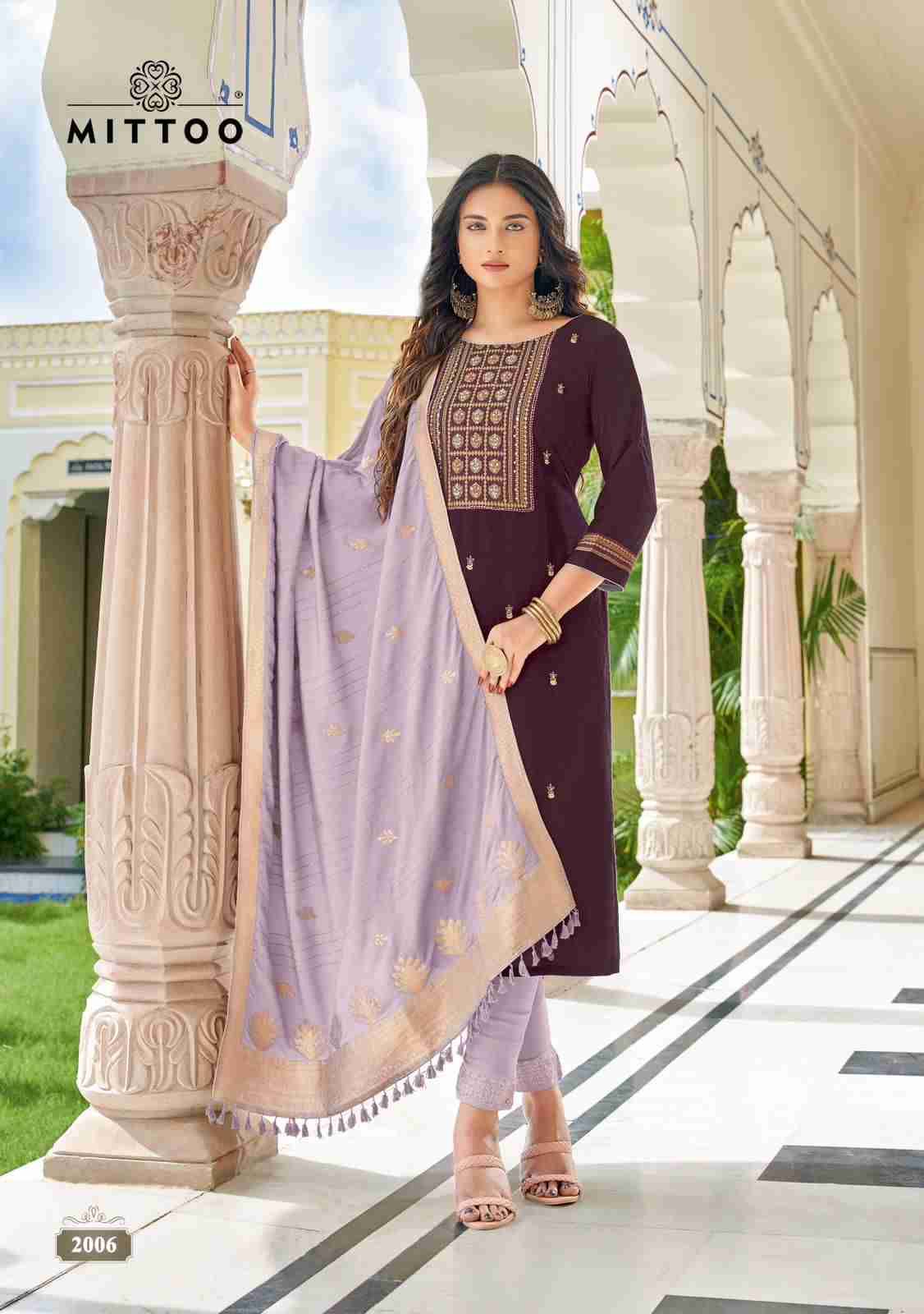 Simayaa By Mittoo 2001 To 2006 Series Beautiful Stylish Festive Suits Fancy Colorful Casual Wear & Ethnic Wear & Ready To Wear Viscose Embroidered Dresses At Wholesale Price