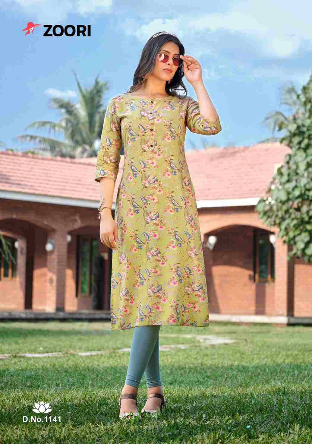 Akshara Vol-24 By Zoori 1140 To 1145 Series Designer Stylish Fancy Colorful Beautiful Party Wear & Ethnic Wear Collection Rayon Print Kurtis At Wholesale Price