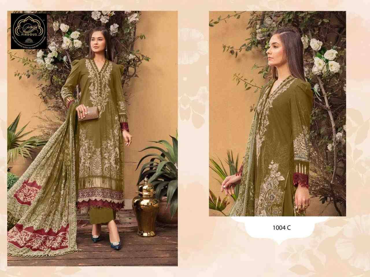 Mprint Vol-1 By Firdous 1004-A To 1004-D Series Beautiful Stylish Pakistani Suits Fancy Colorful Casual Wear & Ethnic Wear & Ready To Wear Heavy Cotton Print With Embroidery Dresses At Wholesale Price