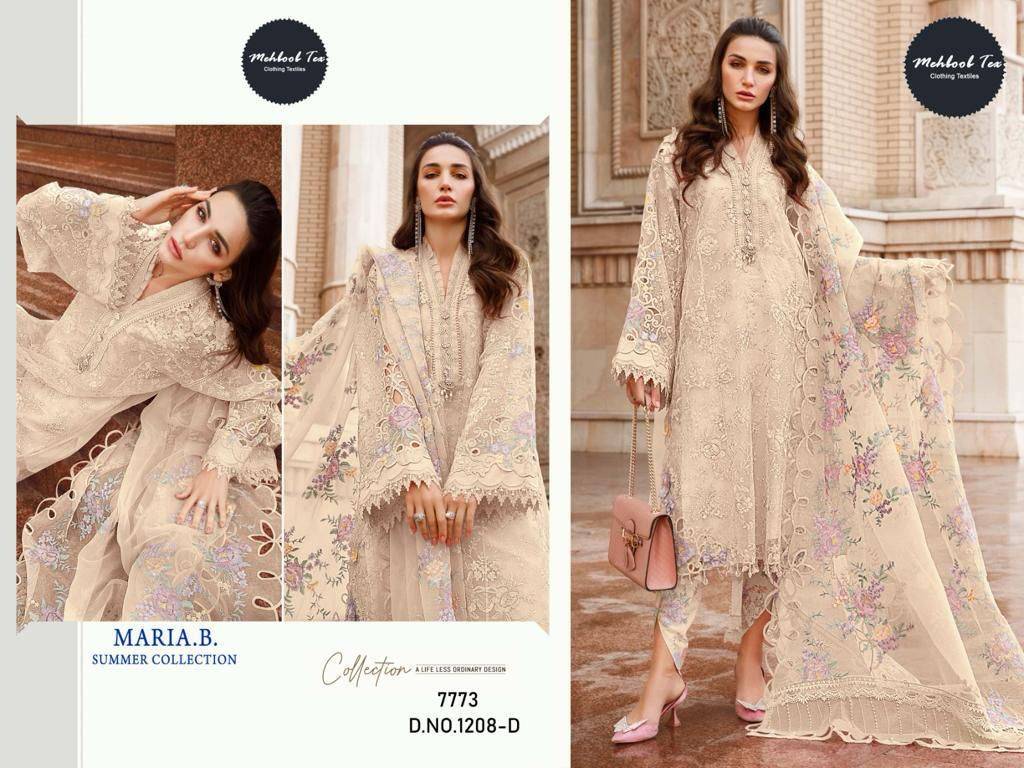 Maria.B. Summer Collection By Mehboob Tex Beautiful Stylish Pakistani Suits Fancy Colorful Casual Wear & Ethnic Wear & Ready To Wear Organza With Embroidery Dresses At Wholesale Price