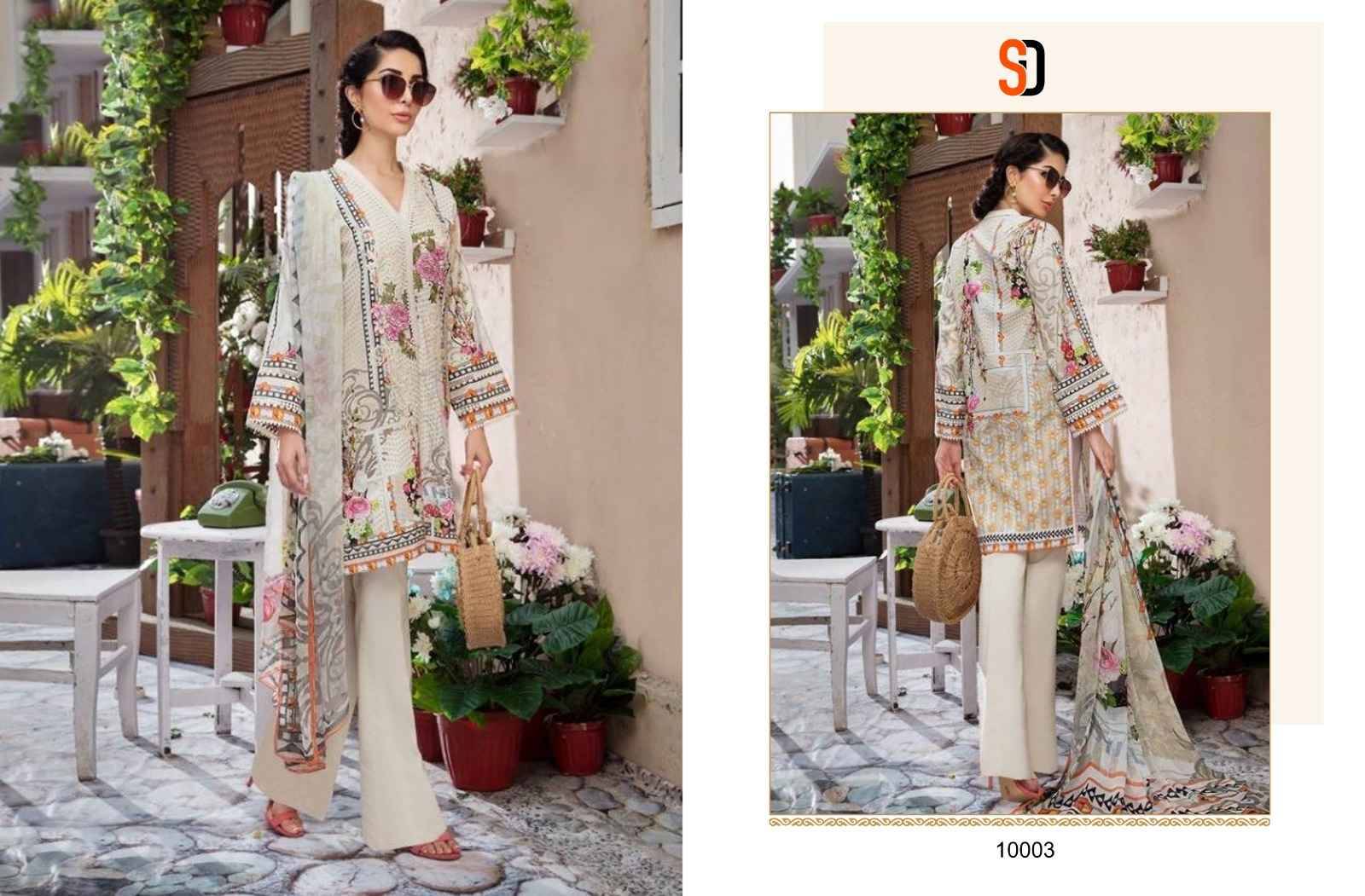 Firdous Vol-10 By Shraddha Designer 10001 To 1003 Series Beautiful Stylish Pakistani Suits Fancy Colorful Casual Wear & Ethnic Wear & Ready To Wear Lawn Cotton With Embroidery Dresses At Wholesale Price
