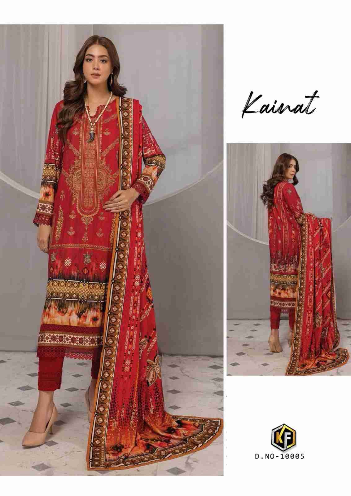 Kainat Vol-10 By Keval Fab 10001 To 10006 Series Beautiful Suits Colorful Stylish Fancy Casual Wear & Ethnic Wear Pure Lawn Cotton Dresses At Wholesale Price