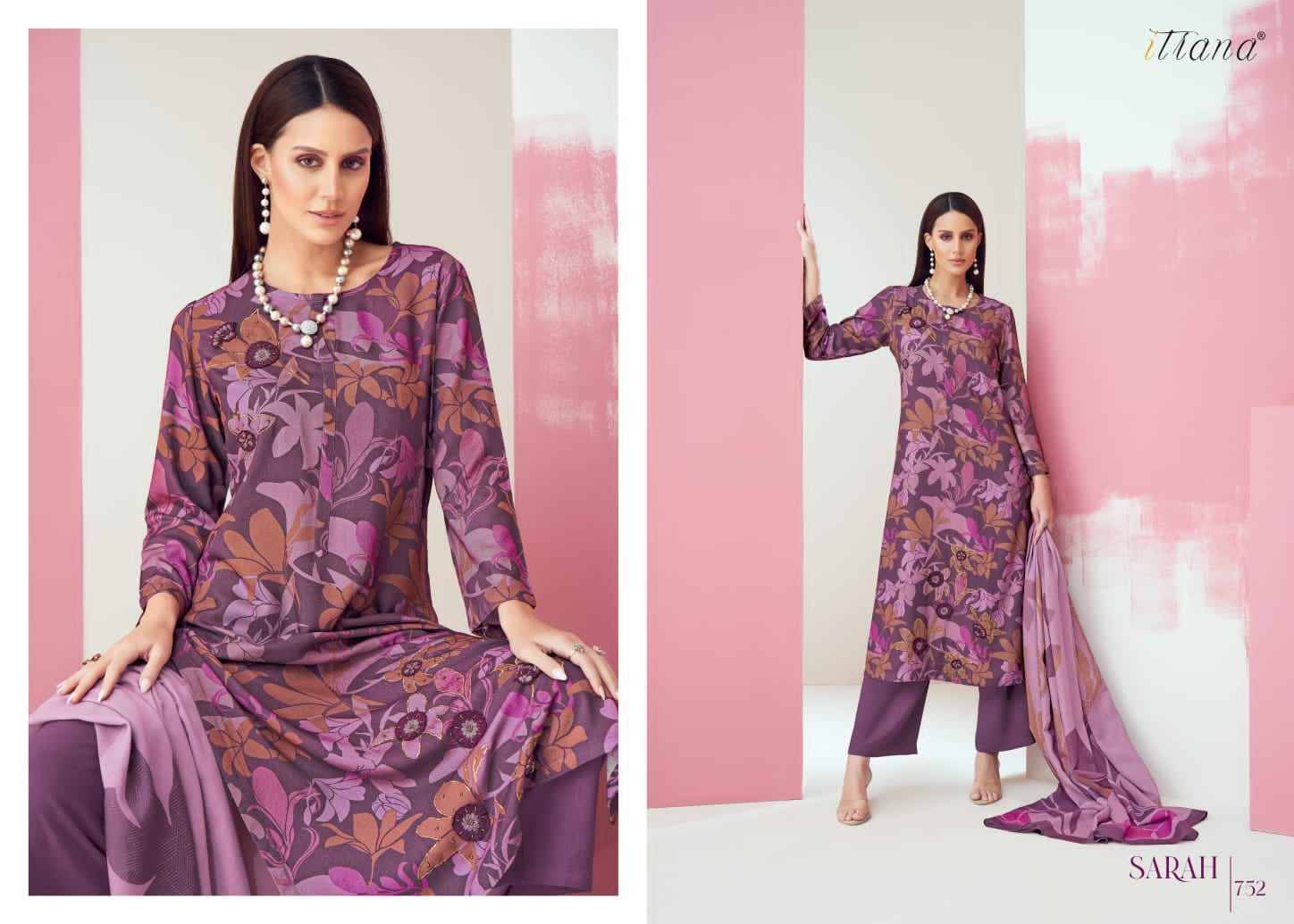 Sarah By Itrana Designer Festive Suits Beautiful Stylish Fancy Colorful Party Wear & Occasional Wear Muslin Silk Dresses At Wholesale Price