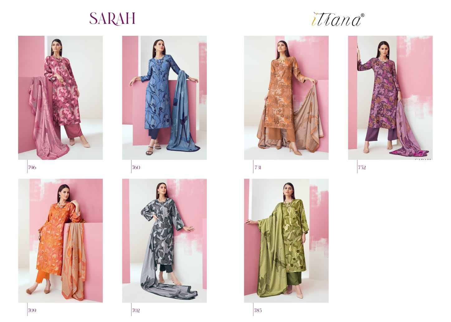 Sarah By Itrana Designer Festive Suits Beautiful Stylish Fancy Colorful Party Wear & Occasional Wear Muslin Silk Dresses At Wholesale Price