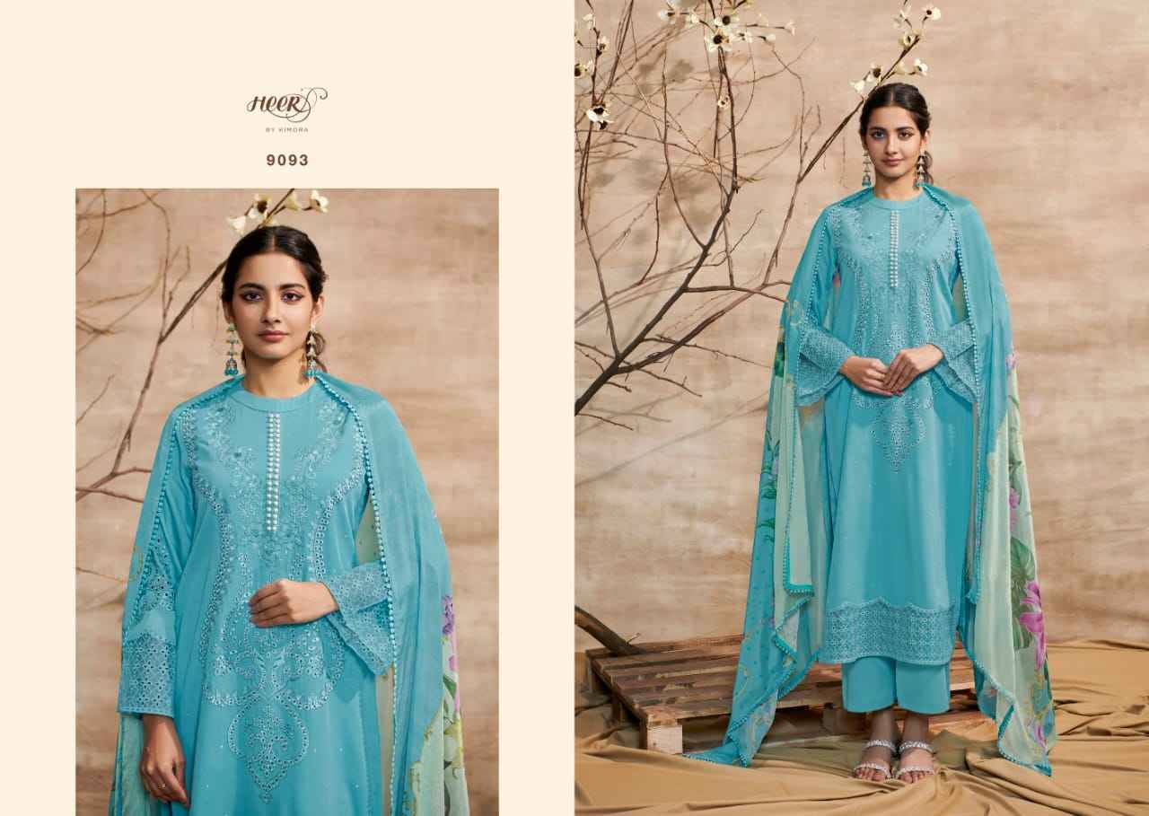 Shabiba By Kimora Fashion 9091 To 9098 Series Beautiful Festive Suits Colorful Stylish Fancy Casual Wear & Ethnic Wear Pure Cotton Satin Dresses At Wholesale Price