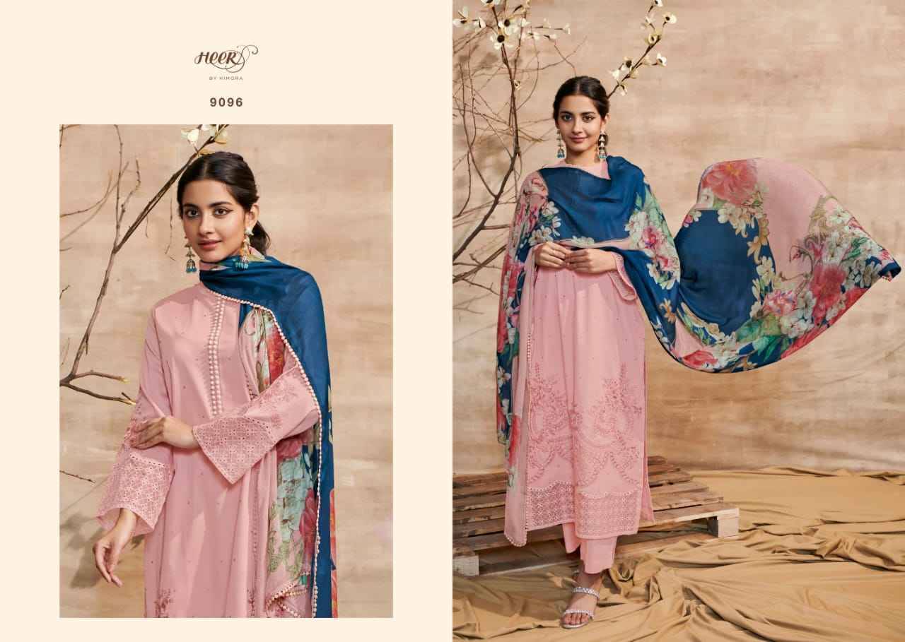 Shabiba By Kimora Fashion 9091 To 9098 Series Beautiful Festive Suits Colorful Stylish Fancy Casual Wear & Ethnic Wear Pure Cotton Satin Dresses At Wholesale Price