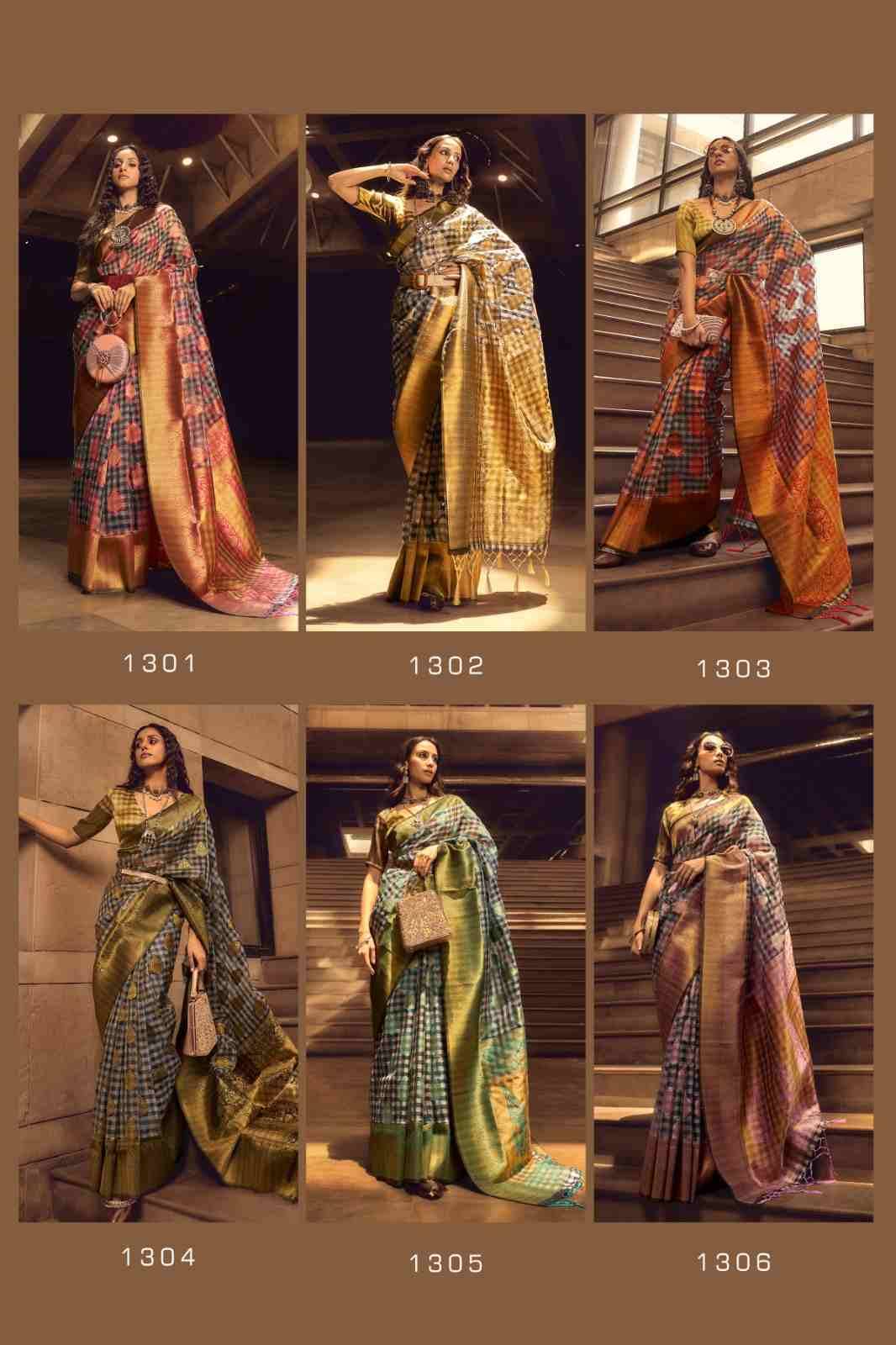 Rf 1301 Series By Fashid Wholesale 1301 To 1306 Series Indian Traditional Wear Collection Beautiful Stylish Fancy Colorful Party Wear & Occasional Wear Handloom Silk Sarees At Wholesale Price