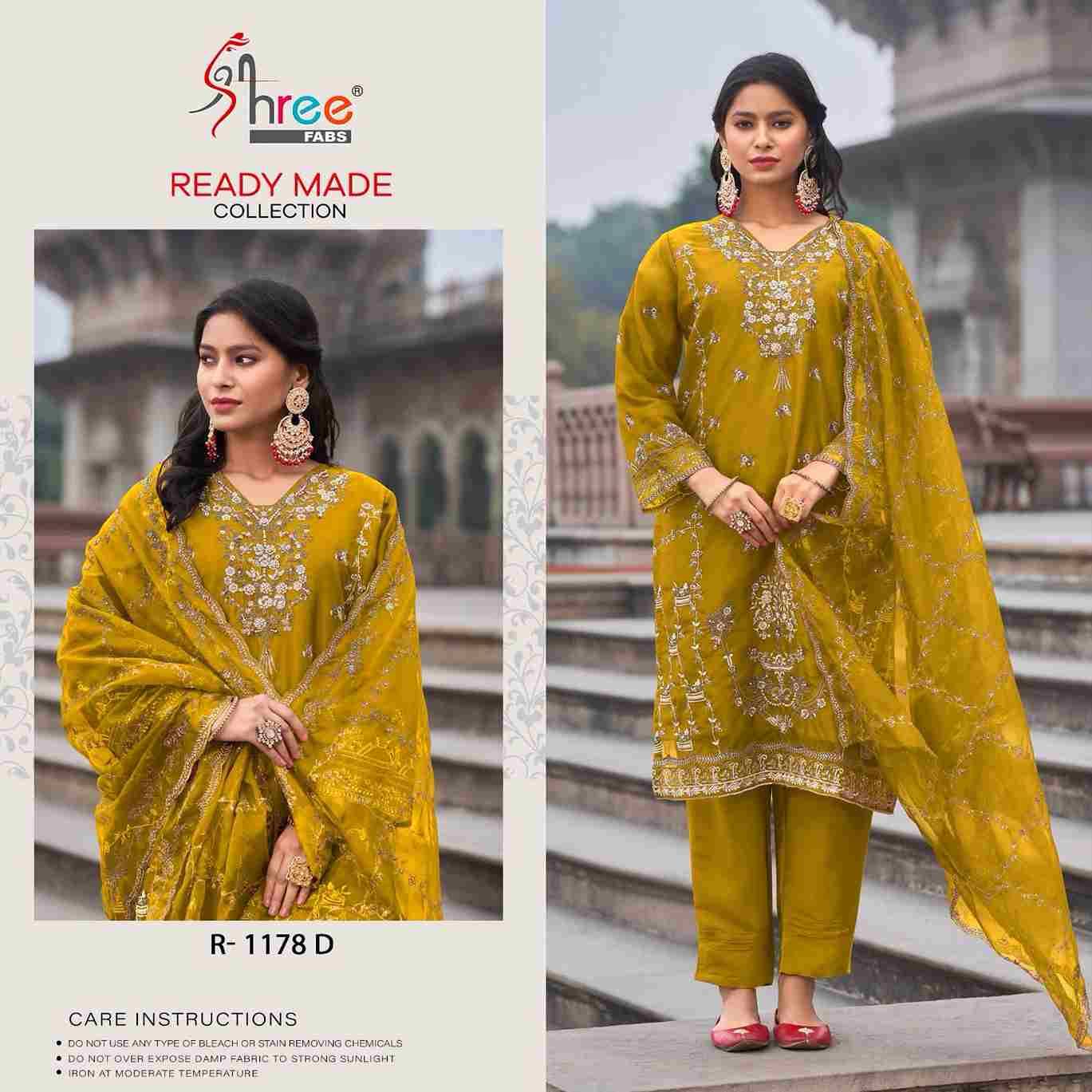 Shree Fabs Hit Design R-1178 Colours By Shree Fabs R-1178-A To R-1178-D Series Beautiful Pakistani Suits Stylish Fancy Colorful Party Wear & Occasional Wear Organza Embroidered Dresses At Wholesale Price