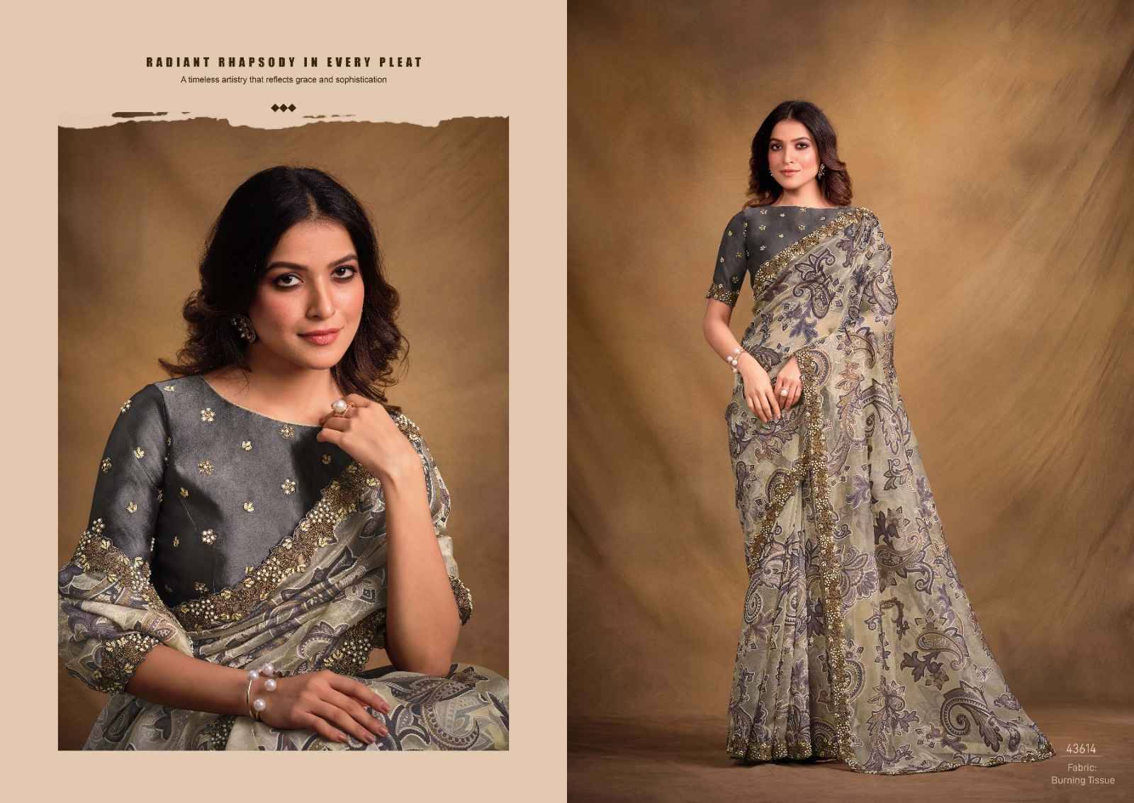 Mahitha By Mahotsav Creation 43605 To 43616 Series Indian Traditional Wear Collection Beautiful Stylish Fancy Colorful Party Wear & Occasional Wear Fancy Sarees At Wholesale Price