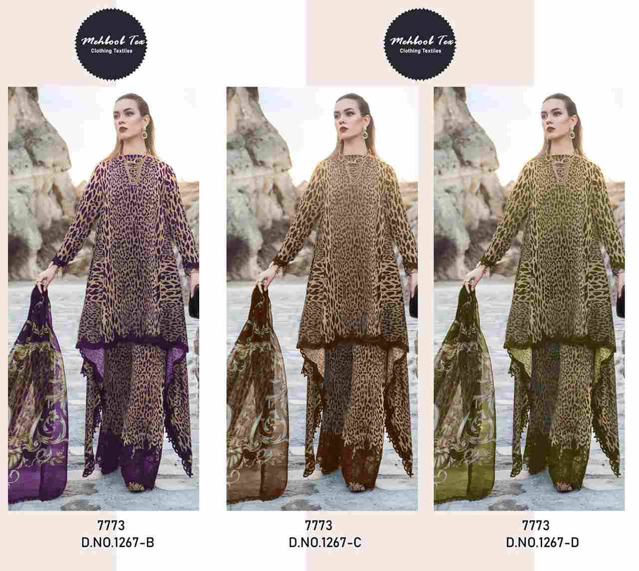 Mehboob Tex Hit Design 1267 Colours By Mehboob Tex 1267-B To 1267-D Series Beautiful Festive Suits Colorful Stylish Fancy Casual Wear & Ethnic Wear Pure Cotton Embroidered Dresses At Wholesale Price