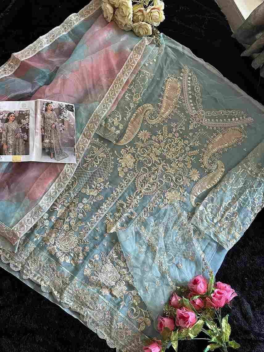Ziaaz Designs Hit Design 423-A By Ziaaz Designs Designer Pakistani Suits Beautiful Stylish Fancy Colorful Party Wear & Occasional Wear Organza With Embroidery Dresses At Wholesale Price