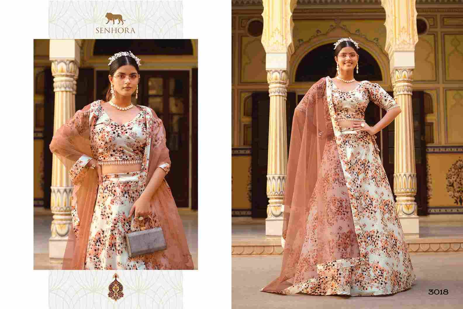 Titlee Vol-2 By Senhora Dresses 3015 To 3018 Series Designer Beautiful Festive Collection Occasional Wear & Party Wear Silk Print Lehengas At Wholesale Price
