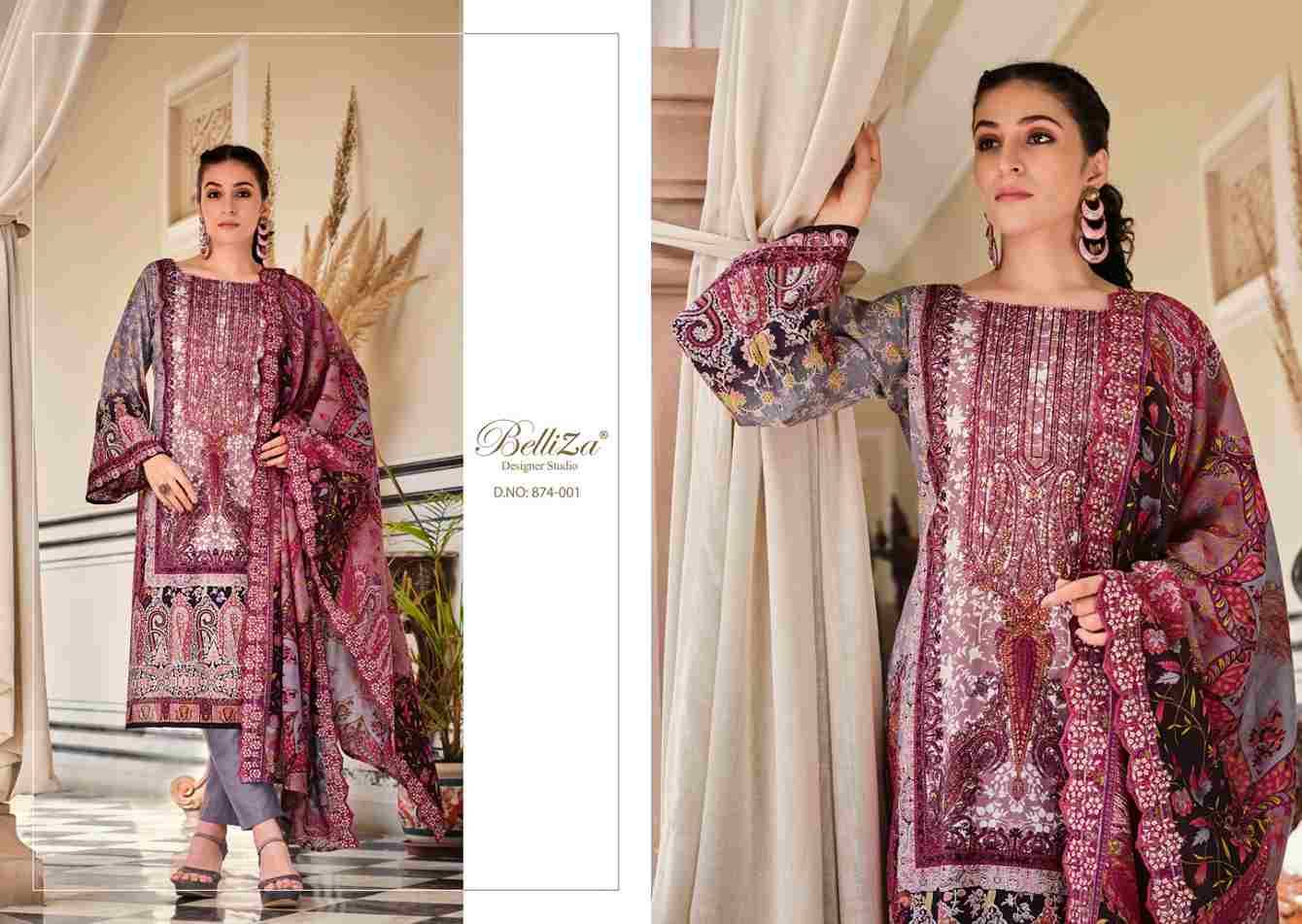 Guzarish Vol-2 By Belliza 874-001 To 874-008 Series Beautiful Stylish Festive Suits Fancy Colorful Casual Wear & Ethnic Wear & Ready To Wear Pure Cotton Digital Print Dresses At Wholesale Price