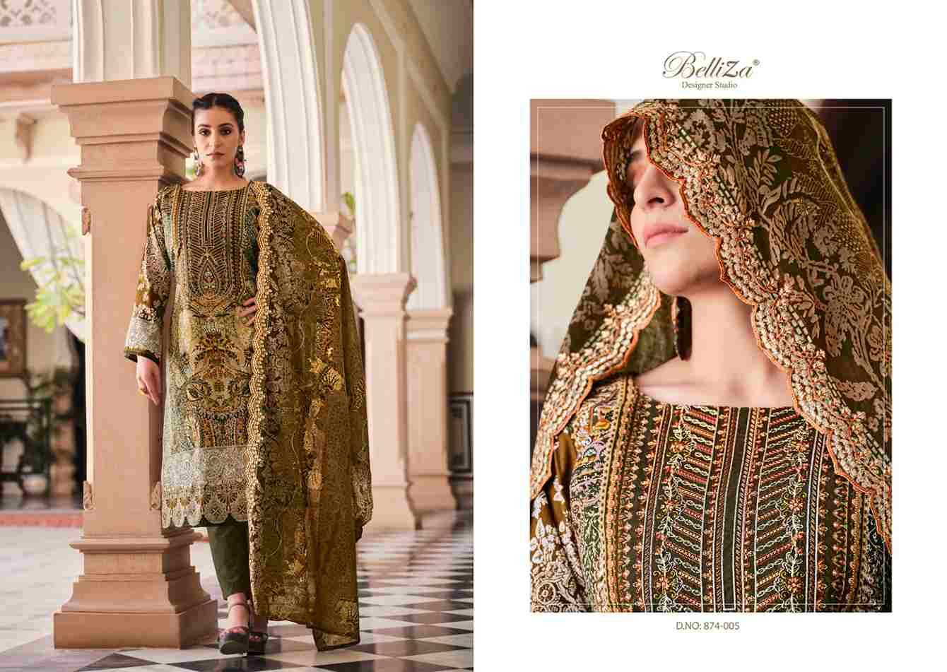 Guzarish Vol-2 By Belliza 874-001 To 874-008 Series Beautiful Stylish Festive Suits Fancy Colorful Casual Wear & Ethnic Wear & Ready To Wear Pure Cotton Digital Print Dresses At Wholesale Price
