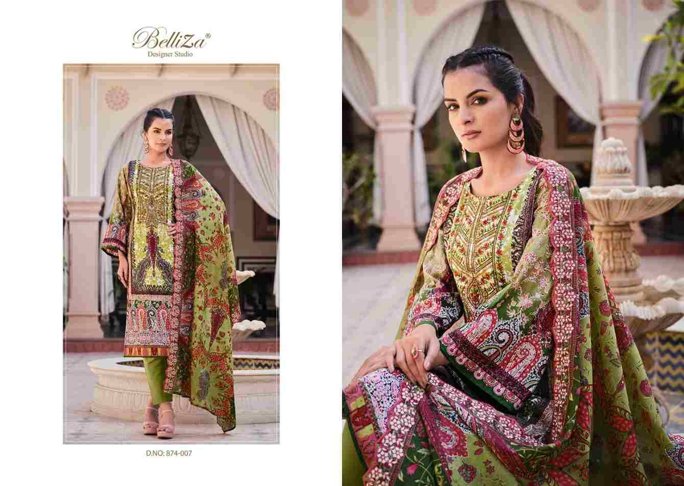 Guzarish Vol-2 By Belliza 874-001 To 874-008 Series Beautiful Stylish Festive Suits Fancy Colorful Casual Wear & Ethnic Wear & Ready To Wear Pure Cotton Digital Print Dresses At Wholesale Price