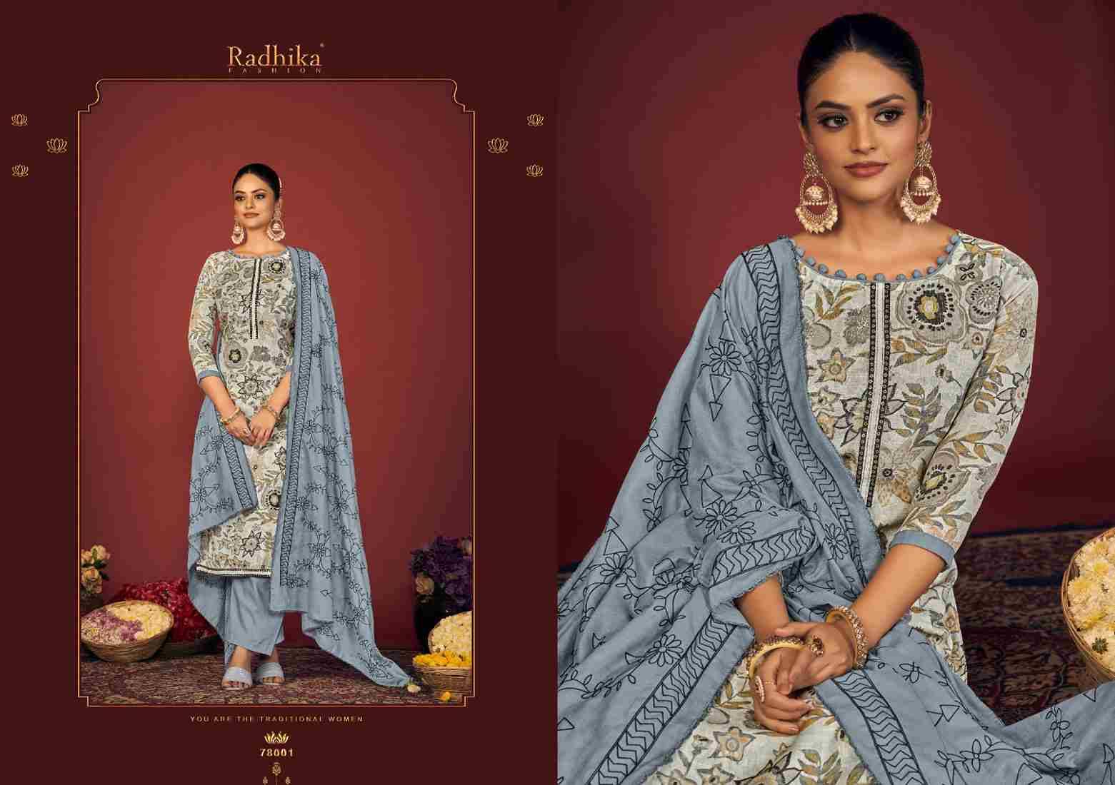 Blossom Vol-14 By Radhika Fashion 78001 To 78006 Series Beautiful Stylish Festive Suits Fancy Colorful Casual Wear & Ethnic Wear & Ready To Wear Pure Cotton Print Dresses At Wholesale Price