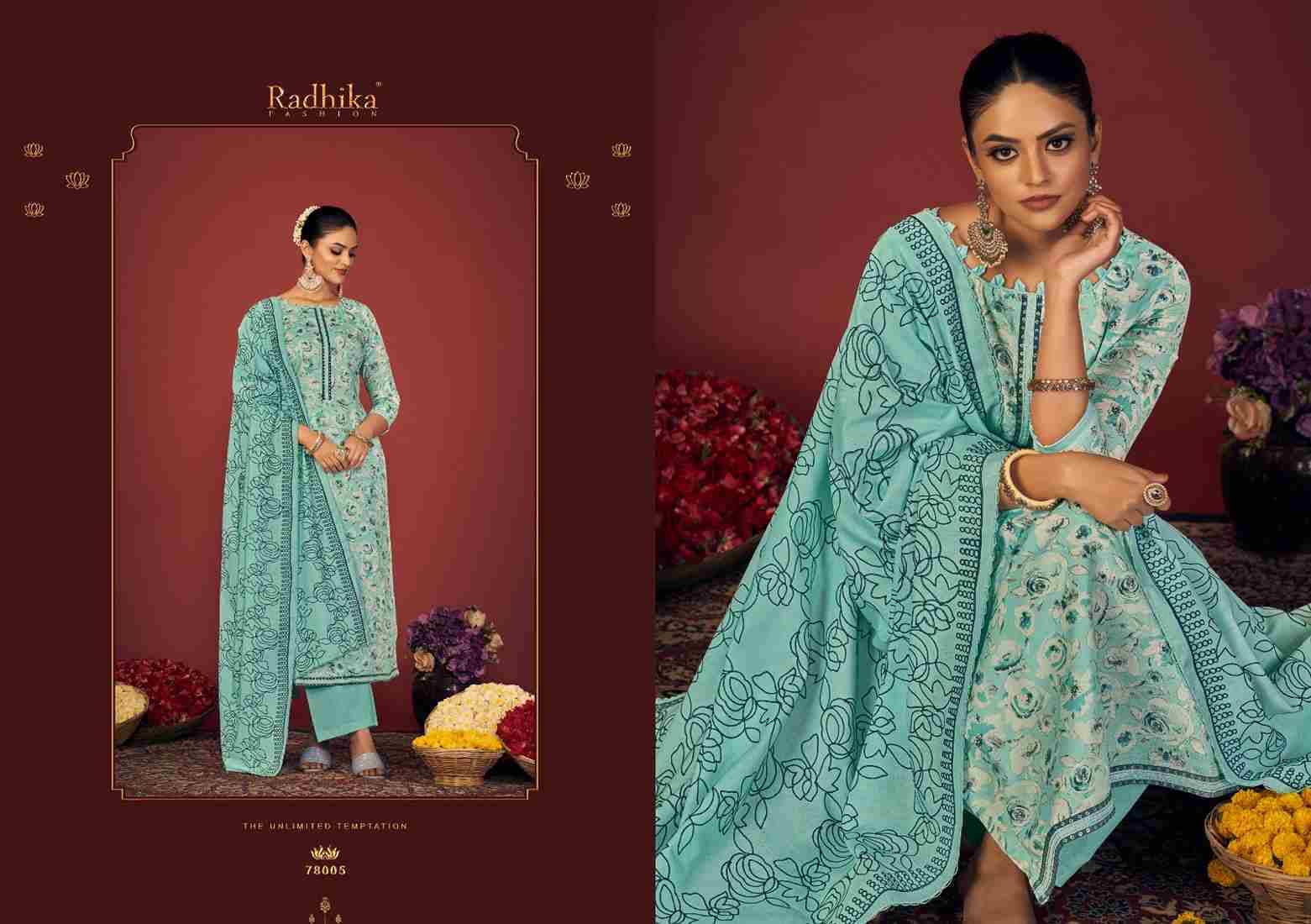 Blossom Vol-14 By Radhika Fashion 78001 To 78006 Series Beautiful Stylish Festive Suits Fancy Colorful Casual Wear & Ethnic Wear & Ready To Wear Pure Cotton Print Dresses At Wholesale Price