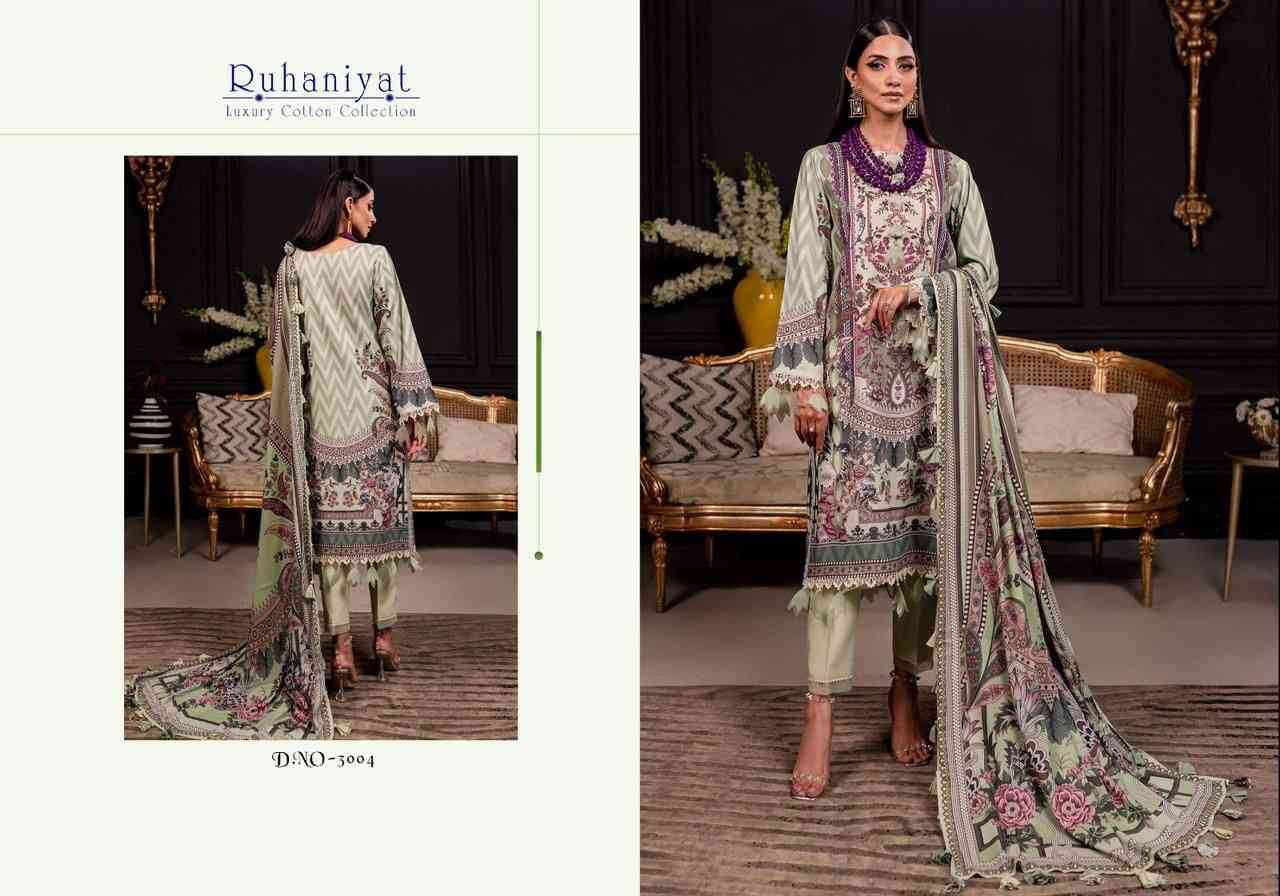 Ruhaniyat Vol-3 By Fashid Wholesale 3001 To 3006 Series Beautiful Suits Colorful Stylish Fancy Casual Wear & Ethnic Wear Pure Cotton Embroidered Dresses At Wholesale Price