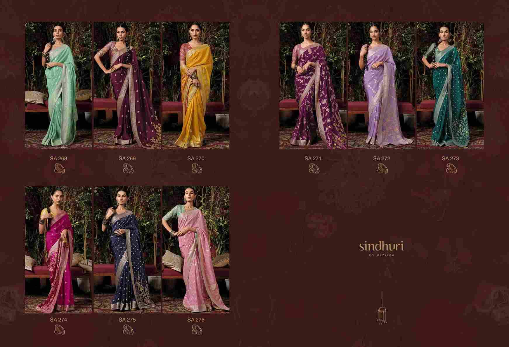 Anokhi By Kimora Fashion 268 To 276 Series Indian Traditional Wear Collection Beautiful Stylish Fancy Colorful Party Wear & Occasional Wear Viscose Silk Sarees At Wholesale Price