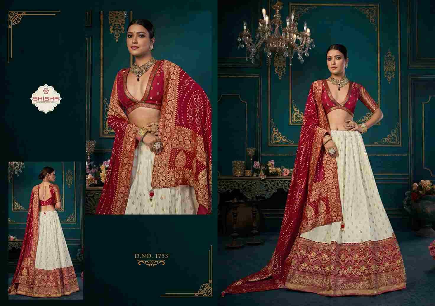 Shisha Vol-3 By Fashid Wholesale 1751 To 1755 Series Bridal Wear Collection Beautiful Stylish Colorful Fancy Party Wear & Occasional Wear Dola Silk Lehengas At Wholesale Price
