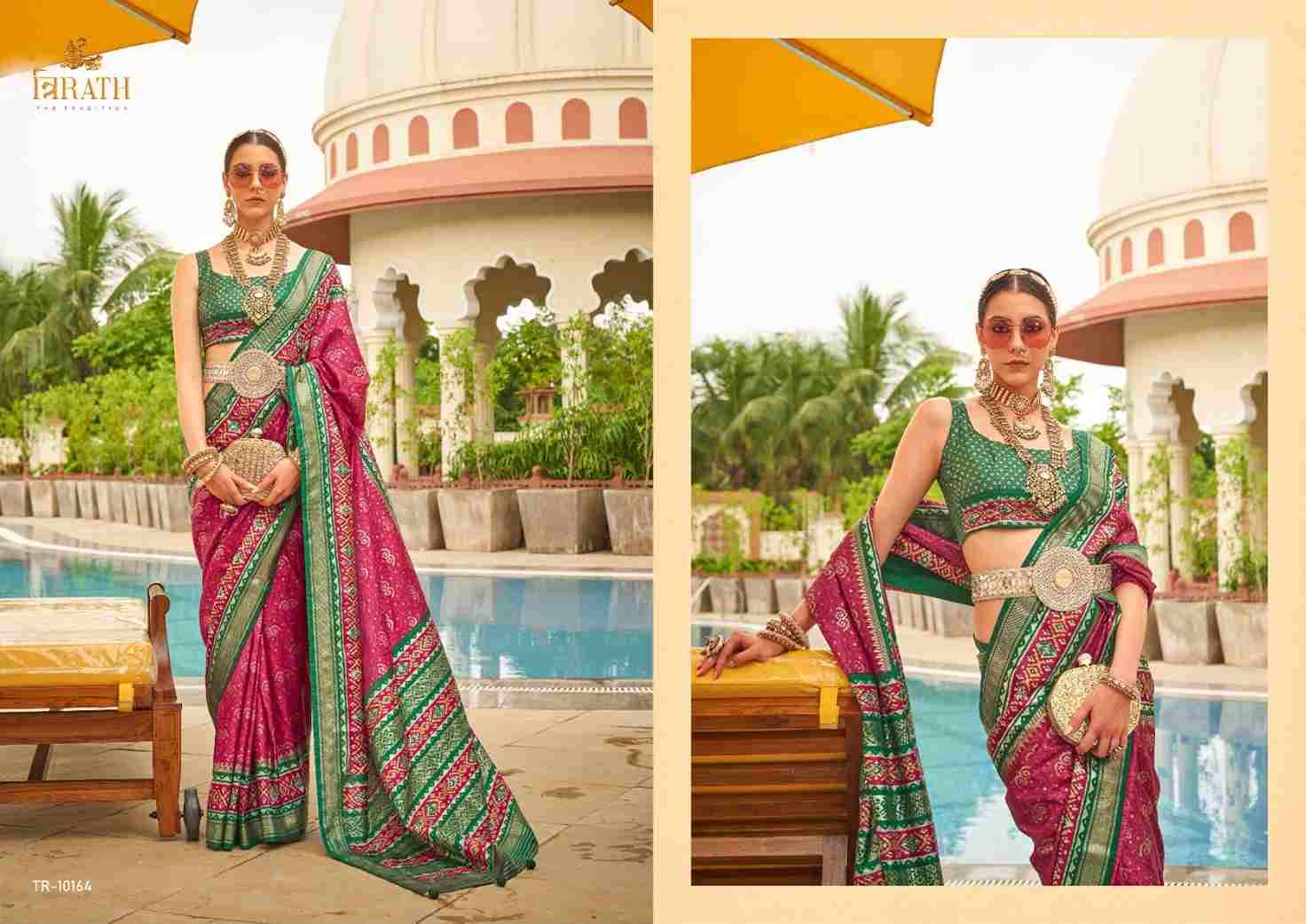 Rasam Patola By Trirath 10163 To 10171 Series Indian Traditional Wear Collection Beautiful Stylish Fancy Colorful Party Wear & Occasional Wear Silk Sarees At Wholesale Price