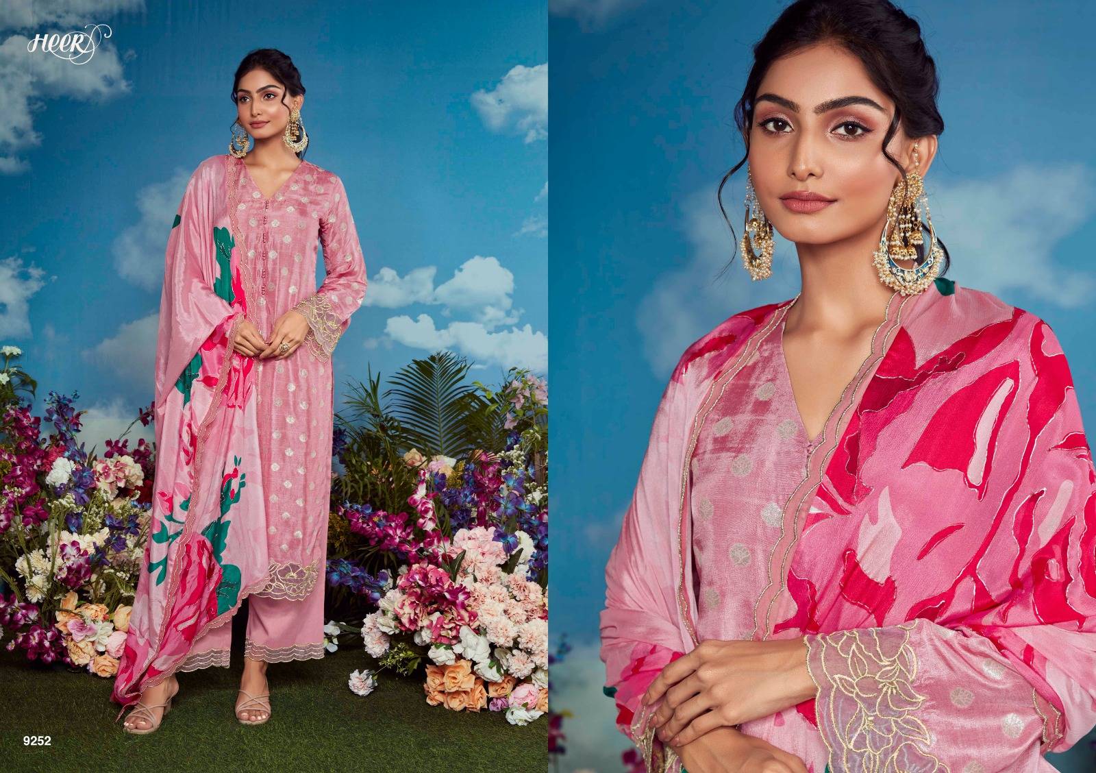 Blossom By Kimora Fashion 9251 To 9258 Series Beautiful Festive Suits Stylish Fancy Colorful Casual Wear & Ethnic Wear Organza Dresses At Wholesale Price