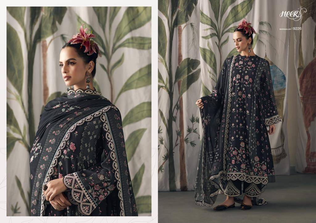 Mashaallah By Kimora Fashion 9221 To 9228 Series Beautiful Festive Suits Stylish Fancy Colorful Casual Wear & Ethnic Wear Pure Muslin Dresses At Wholesale Price
