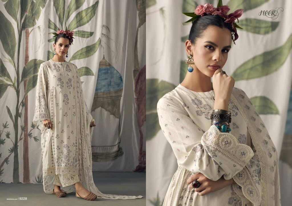 Mashaallah By Kimora Fashion 9221 To 9228 Series Beautiful Festive Suits Stylish Fancy Colorful Casual Wear & Ethnic Wear Pure Muslin Dresses At Wholesale Price