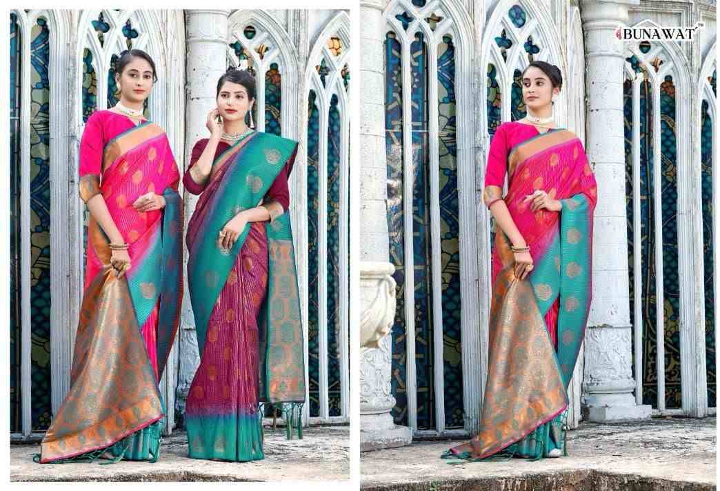 Avanti Silk By Bunawat 1001 To 1006 Series Indian Traditional Wear Collection Beautiful Stylish Fancy Colorful Party Wear & Occasional Wear Banarasi Silk Sarees At Wholesale Price