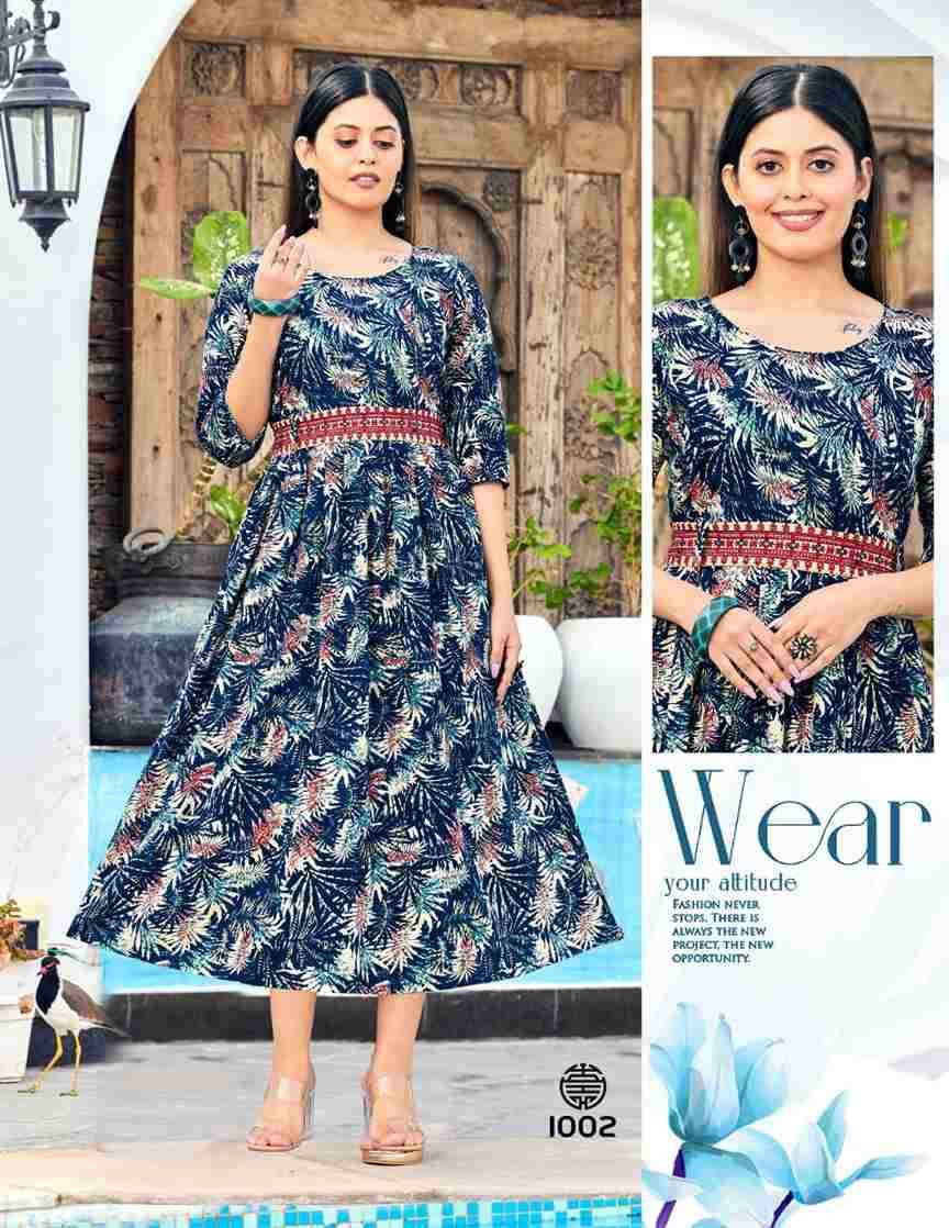 Rayon By Paavi 1001 To 1008 Series Designer Stylish Fancy Colorful Beautiful Party Wear & Ethnic Wear Collection Rayon Kurtis At Wholesale Price