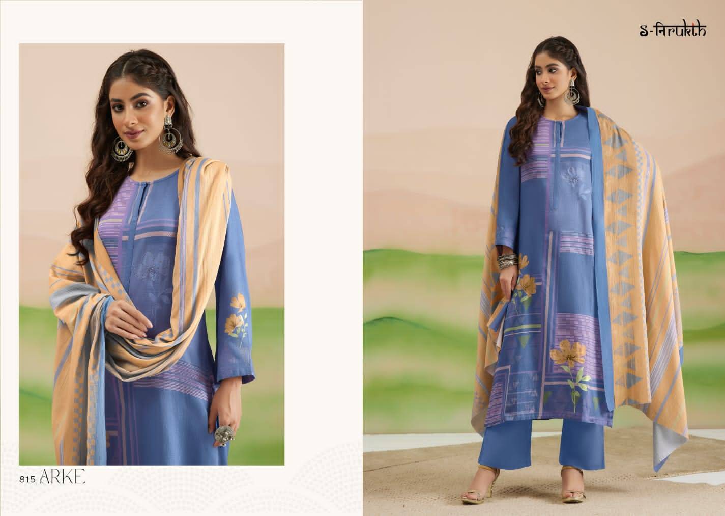 Arke By S-Nirukth Beautiful Festive Suits Colorful Stylish Fancy Casual Wear & Ethnic Wear Pure Cotton Satin Print Dresses At Wholesale Price