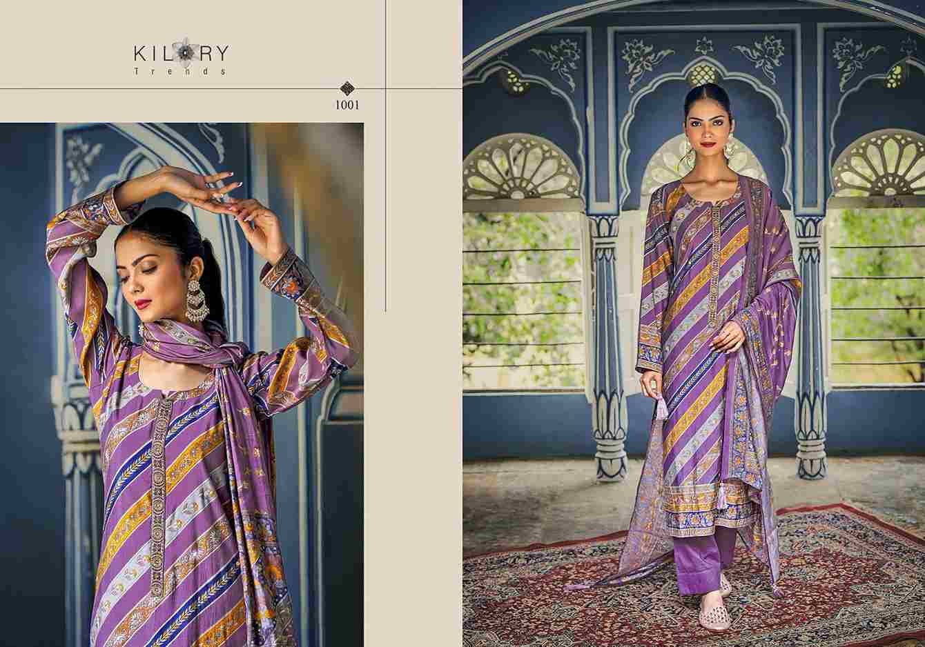 Humsafar By Kilory 1001 To 1008 Series Beautiful Festive Suits Colorful Stylish Fancy Casual Wear & Ethnic Wear Pure Viscose Muslin Print Dresses At Wholesale Price