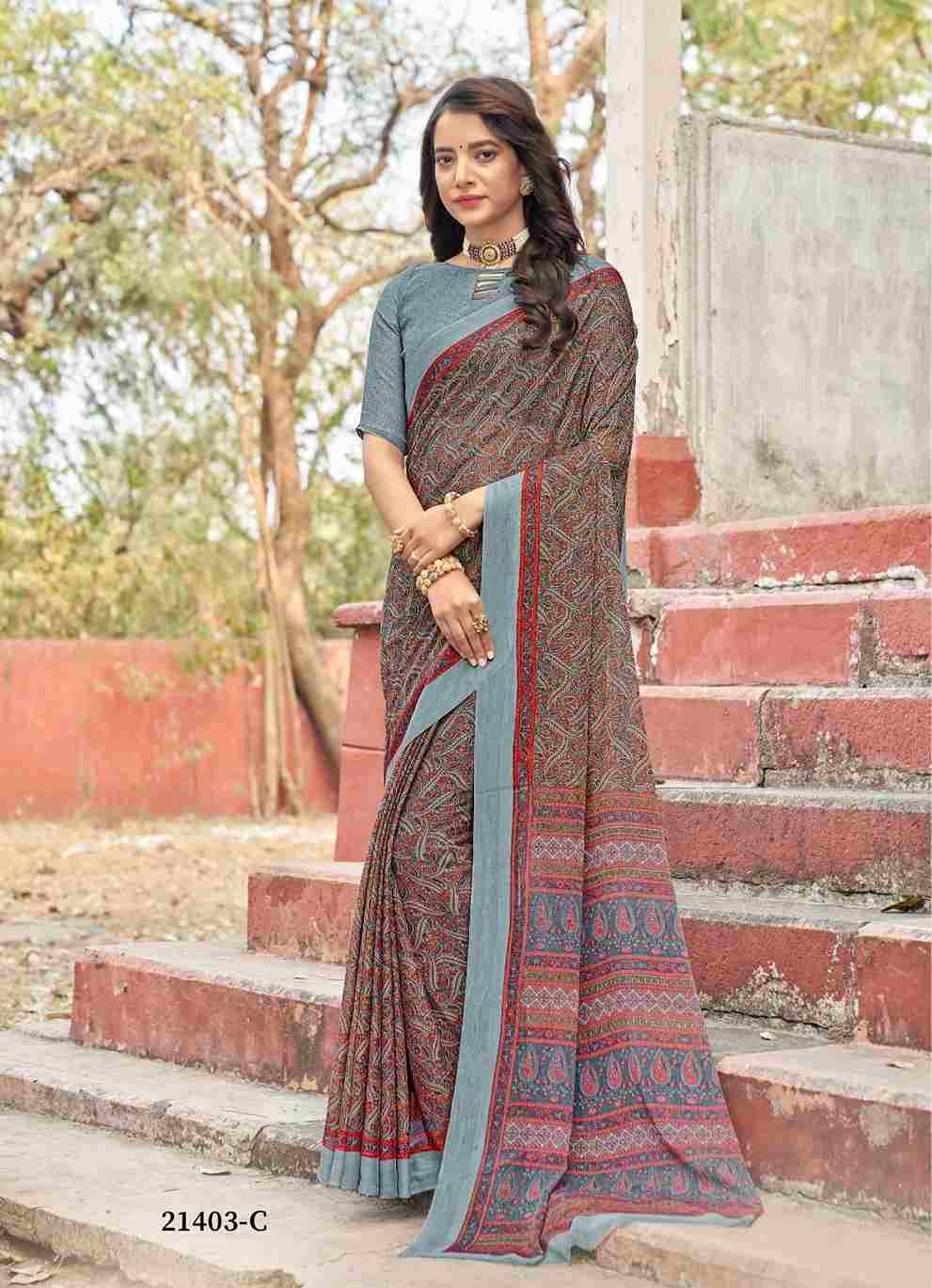Star Chiffon Vol-95 By Ruchi Sarees 21401-A To 21403-D Series Indian Traditional Wear Collection Beautiful Stylish Fancy Colorful Party Wear & Occasional Wear Chiffon Sarees At Wholesale Price