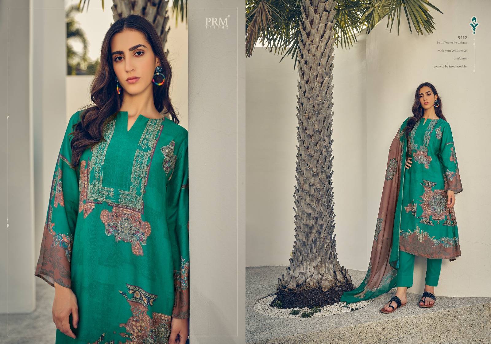 Roselyn By Prm Trendz 5409 To 5416 Series Beautiful Pakistani Suits Colorful Stylish Fancy Casual Wear & Ethnic Wear Pure Muslin Silk Dresses At Wholesale Price