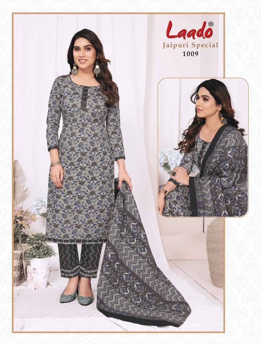 Jaipuri Special Vol-1 By Laado 1001 To 1010 Series Beautiful Festive Suits Colorful Stylish Fancy Casual Wear & Ethnic Wear Pure Cotton Print Dresses At Wholesale Price