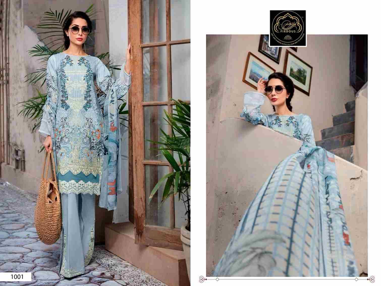 Marjaan Vol-1 By Firdous 1001 To 1004 Series Beautiful Festive Suits Colorful Stylish Fancy Casual Wear & Ethnic Wear Pure Cotton Embroidered Dresses At Wholesale Price