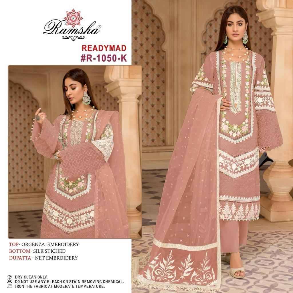 Ramsha 1050 Colours Vol-3 By Ramsha 1050-I To 1050-L Series Beautiful Pakistani Suits Colorful Stylish Fancy Casual Wear & Ethnic Wear Organza Dresses At Wholesale Price