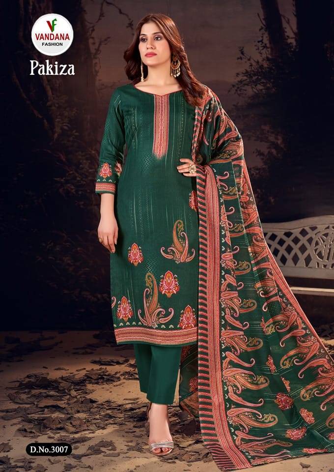 Pakiza Vol-3 By Vandana Fashion 3001 To 3010 Series Beautiful Stylish Festive Suits Fancy Colorful Casual Wear & Ethnic Wear & Ready To Wear Pure Cotton Print Dresses At Wholesale Price