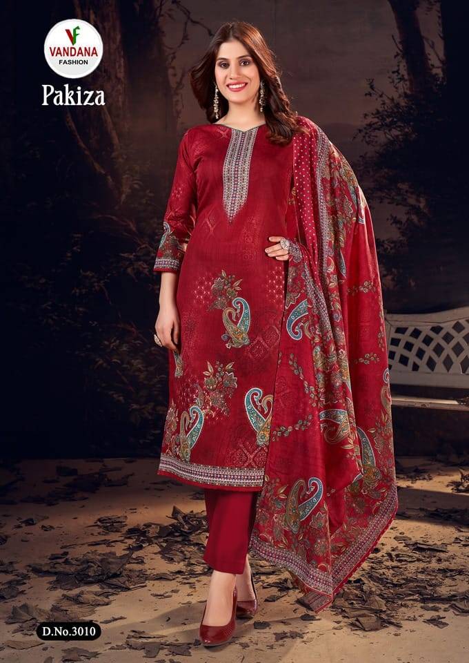 Pakiza Vol-3 By Vandana Fashion 3001 To 3010 Series Beautiful Stylish Festive Suits Fancy Colorful Casual Wear & Ethnic Wear & Ready To Wear Pure Cotton Print Dresses At Wholesale Price