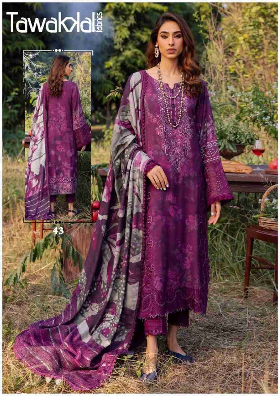Mehroz Vol-5 By Tawakkal Fab 41 To 50 Series Designer Festive Suits Beautiful Stylish Fancy Colorful Party Wear & Occasional Wear Pure Cotton Dresses At Wholesale Price