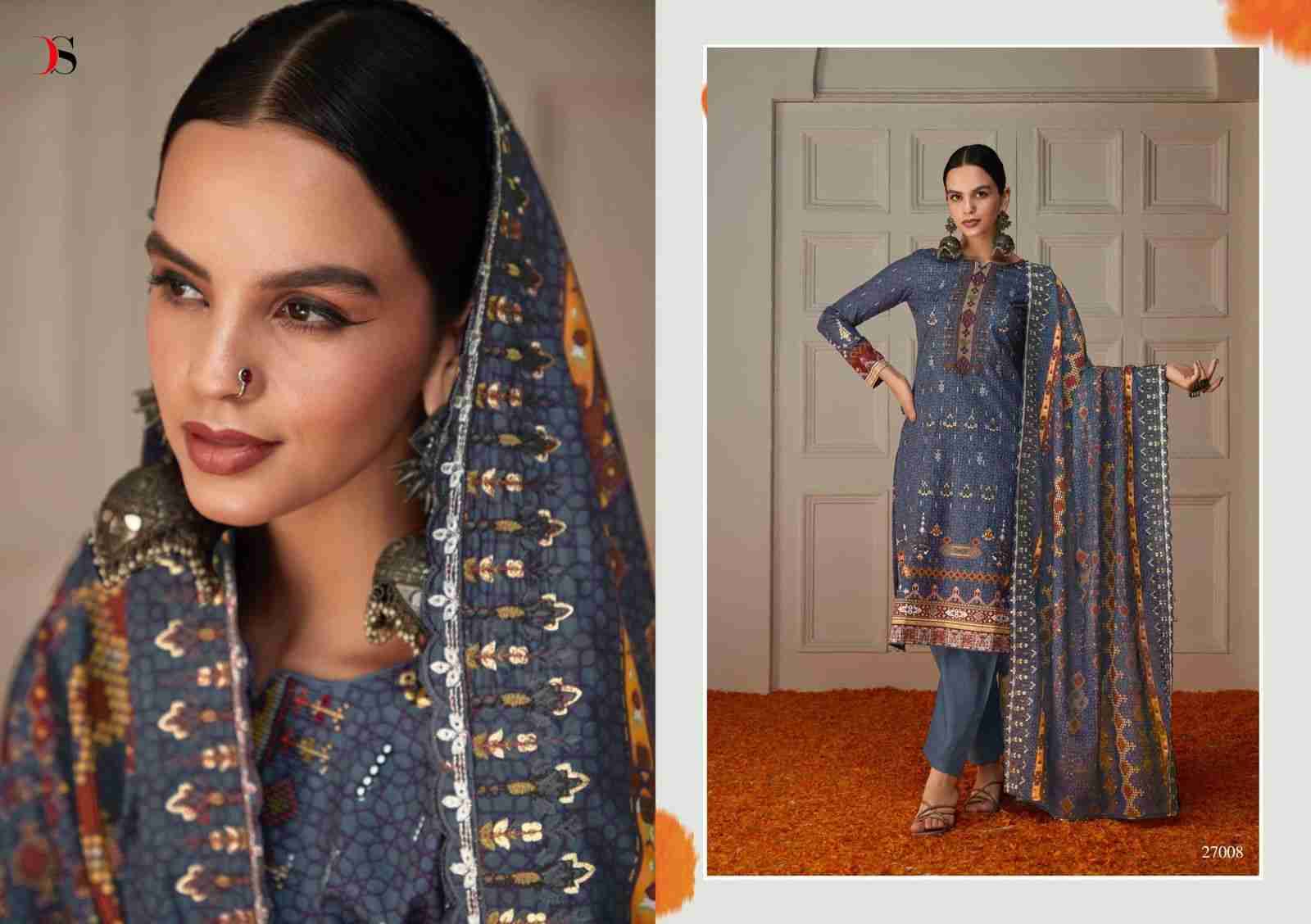 Bin Saeed Vol-6 By Deepsy Suits 27001 To 27008 Series Designer Pakistani Suits Beautiful Stylish Fancy Colorful Party Wear & Occasional Wear Pure Cotton Dresses At Wholesale Price