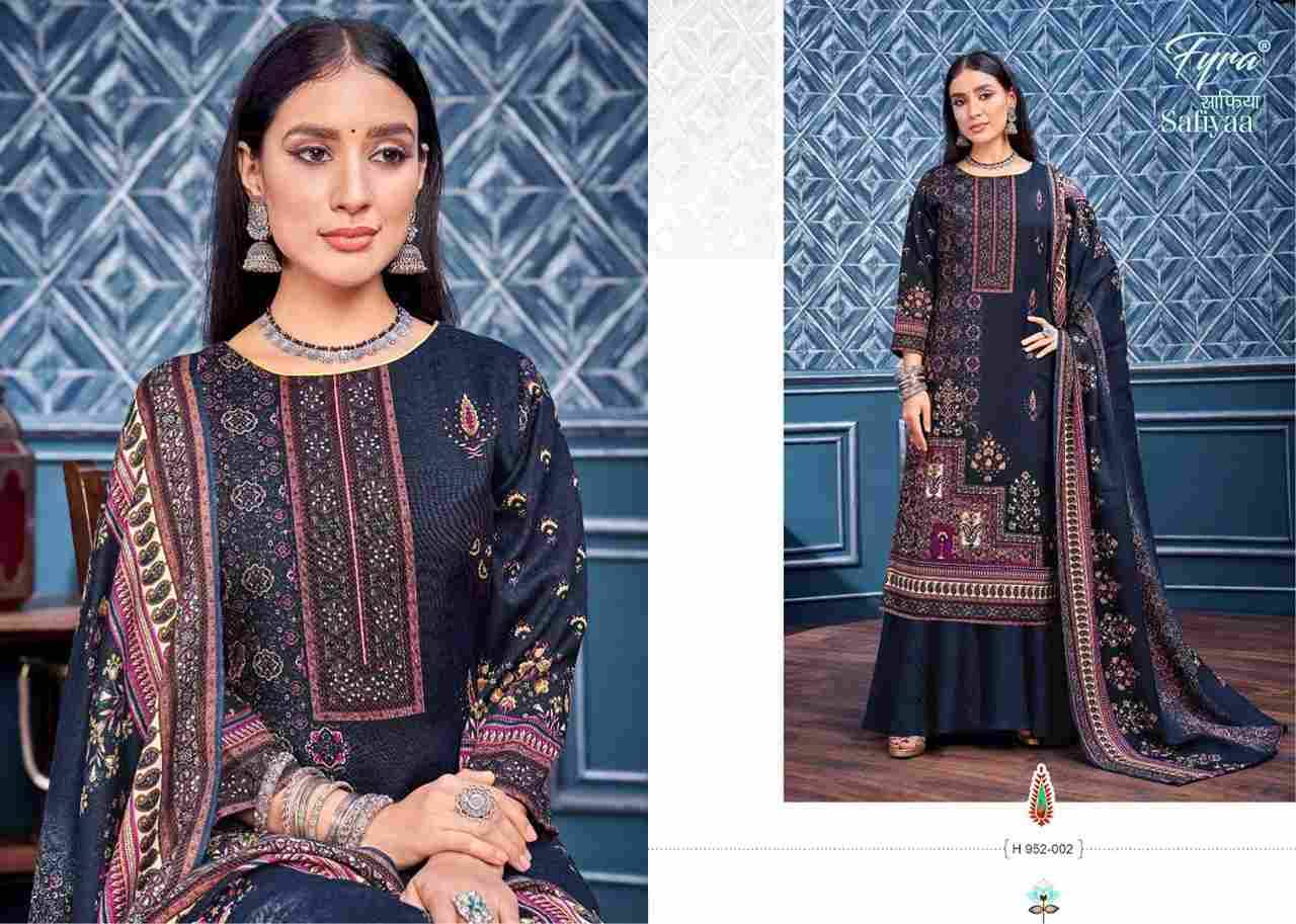 Safiyaa By Fyra 952-001 To 952-008 Series Beautiful Festive Suits Colorful Stylish Fancy Casual Wear & Ethnic Wear Pure Pashmina With Embroidered Dresses At Wholesale Price