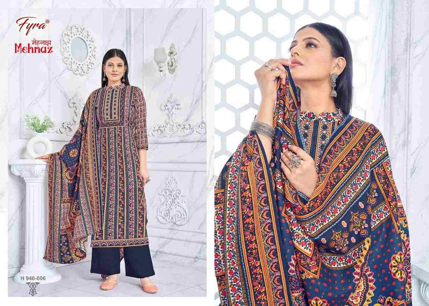 Mehnaz By Fyra 946-001 To 946-008 Series Beautiful Festive Suits Colorful Stylish Fancy Casual Wear & Ethnic Wear Pure Pashmina With Embroidered Dresses At Wholesale Price