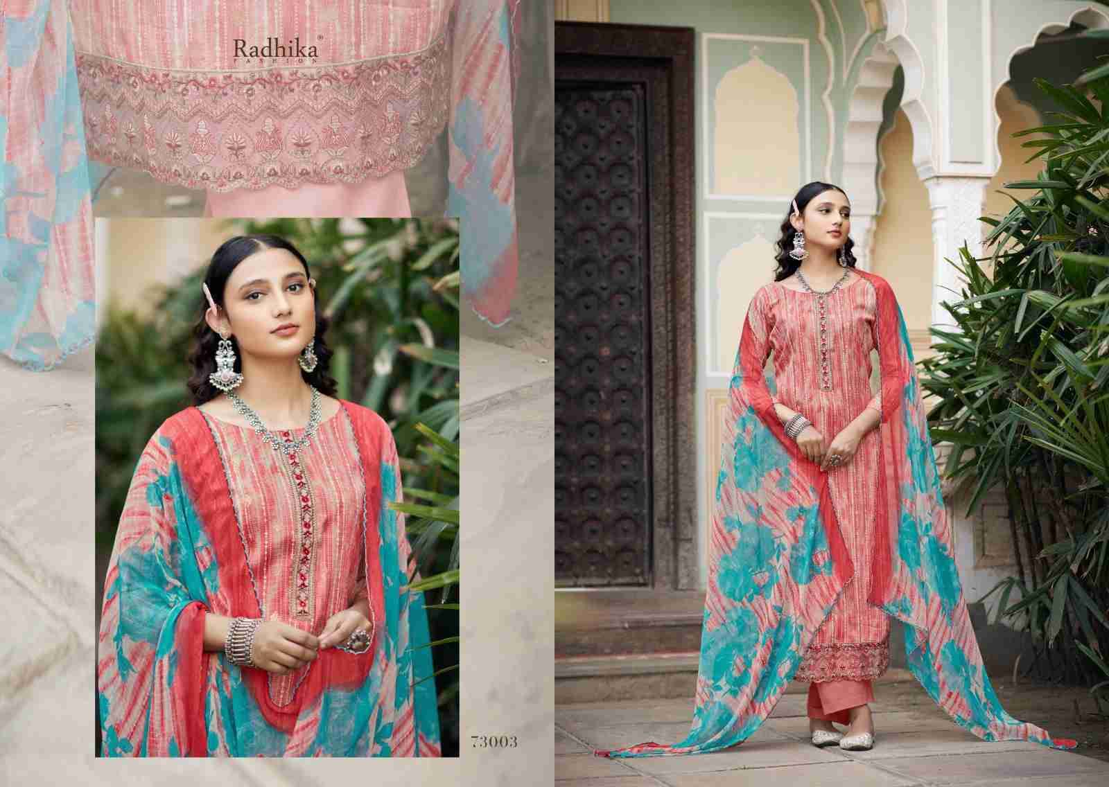 Naira Vol-2 By Azara 73001 To 73006 Series Beautiful Pakistani Suits Colorful Stylish Fancy Casual Wear Cotton Print Embroidered Dresses At Wholesale Price