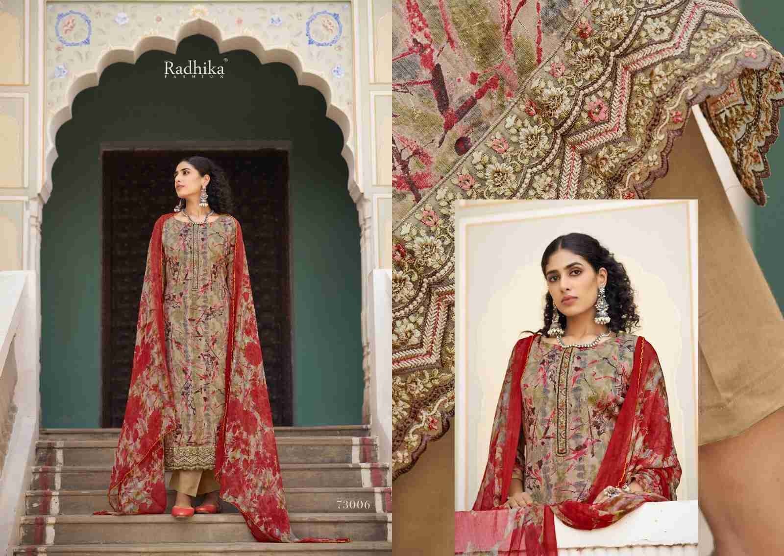 Naira Vol-2 By Azara 73001 To 73006 Series Beautiful Pakistani Suits Colorful Stylish Fancy Casual Wear Cotton Print Embroidered Dresses At Wholesale Price