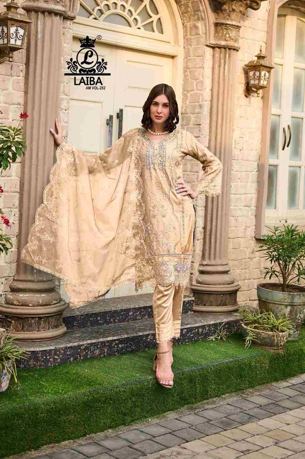 AM Vol-282 By Laiba 282-A To 282-B Series Beautiful Pakistani Suits Colorful Stylish Fancy Casual Wear & Ethnic Wear Pure Organza Embroidered Dresses At Wholesale Price