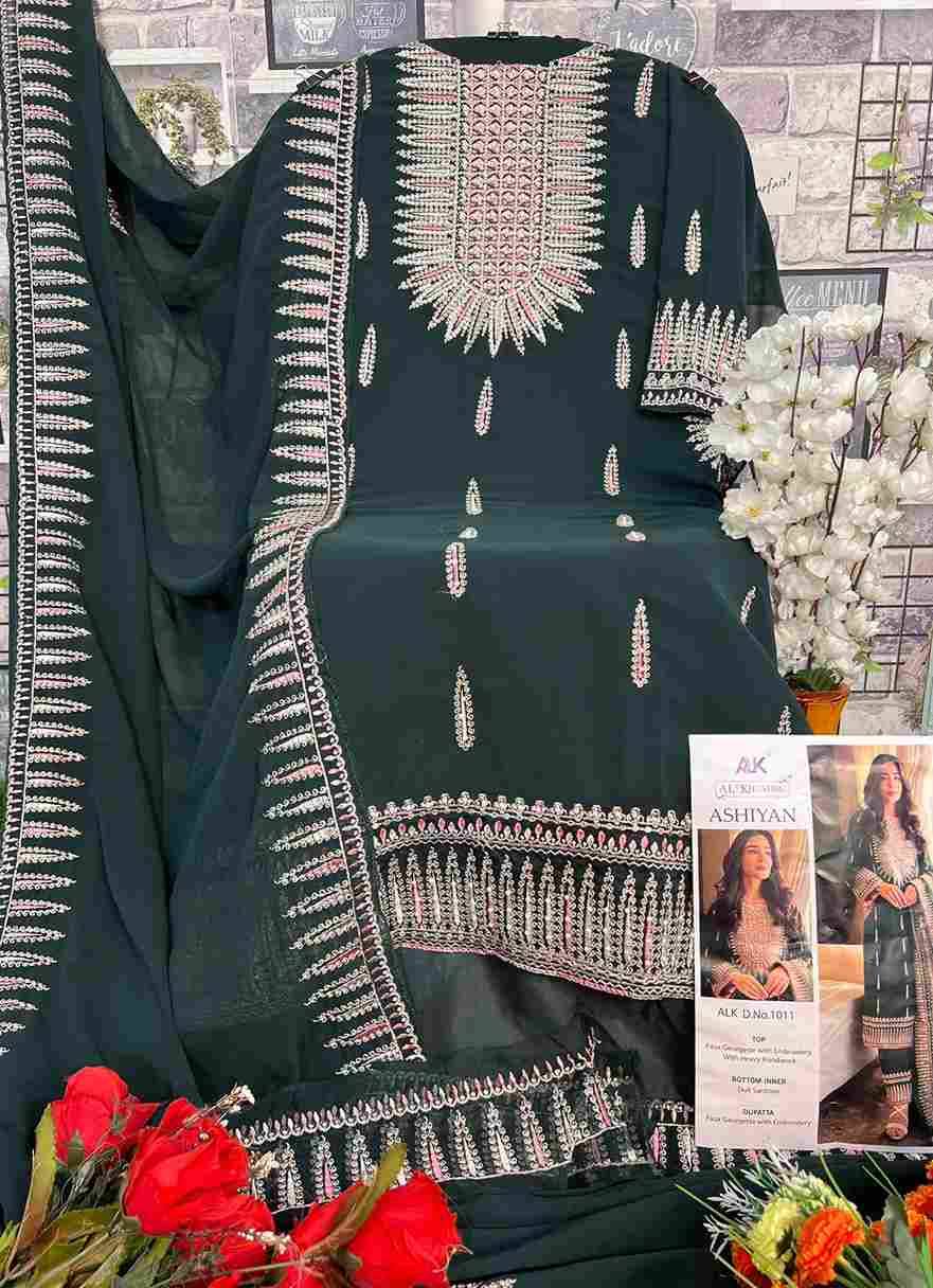 Al Khushbu Hit Design 1011 By Al Khushbu Beautiful Pakistani Suits Colorful Stylish Fancy Casual Wear & Ethnic Wear Faux Georgette Dresses At Wholesale Price