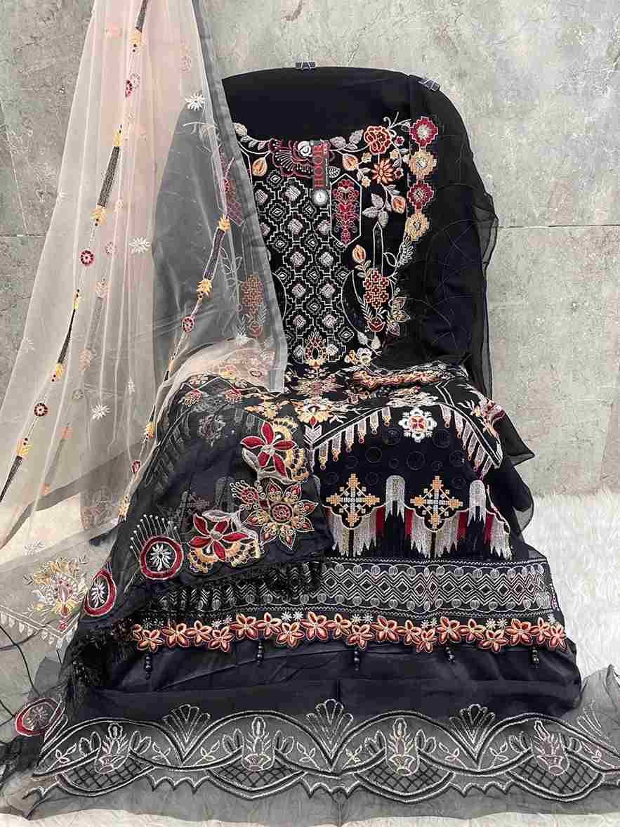 Hoor Tex Hit Design H-203 By Hoor Tex Pakistani Suits Beautiful Fancy Colorful Stylish Party Wear & Occasional Wear Georgette With Embroidery Dresses At Wholesale Price