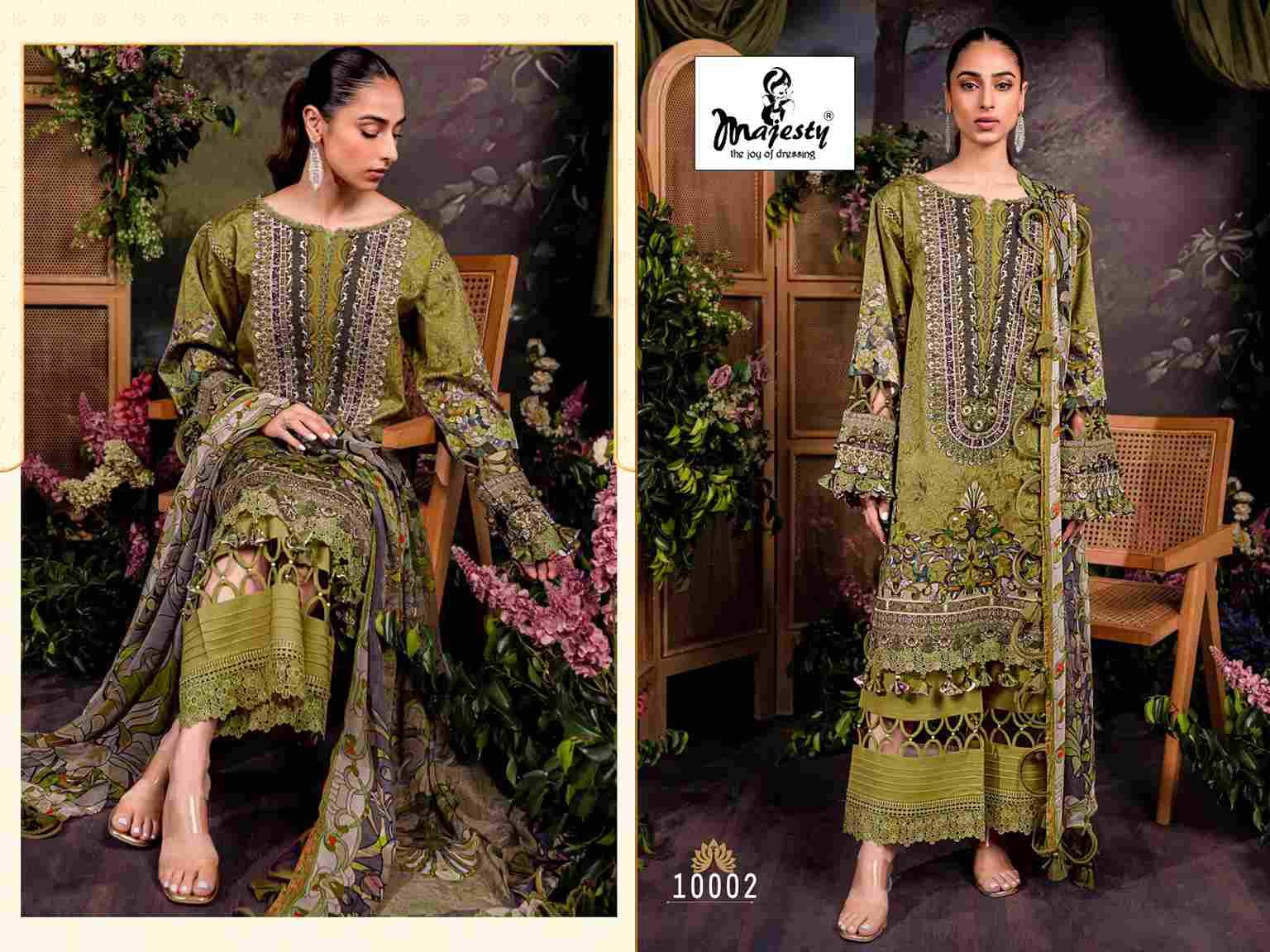 Bliss Linen By Majesty 10001 To 10006 Series Beautiful Pakistani Suits Colorful Stylish Fancy Casual Wear & Ethnic Wear Pure Cambric Cotton Embroidered Dresses At Wholesale Price